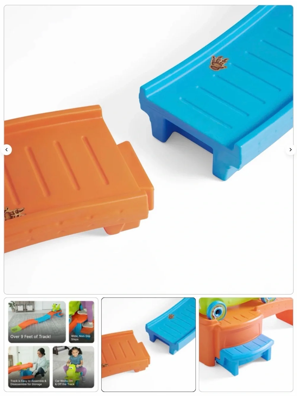Step2 Kids Dino Dash Up-&-Down Roller Coaster Ride-On Toy. Ages 2-5 Yrs Old. NWT